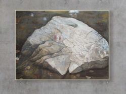 L’approdo, 2013, olio su tela, cm 110 x 131