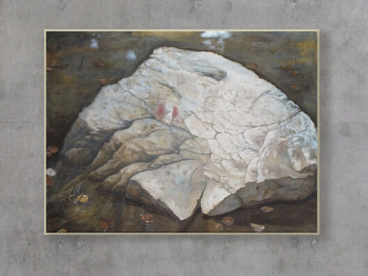 L’approdo, 2013, olio su tela, cm 110 x 131